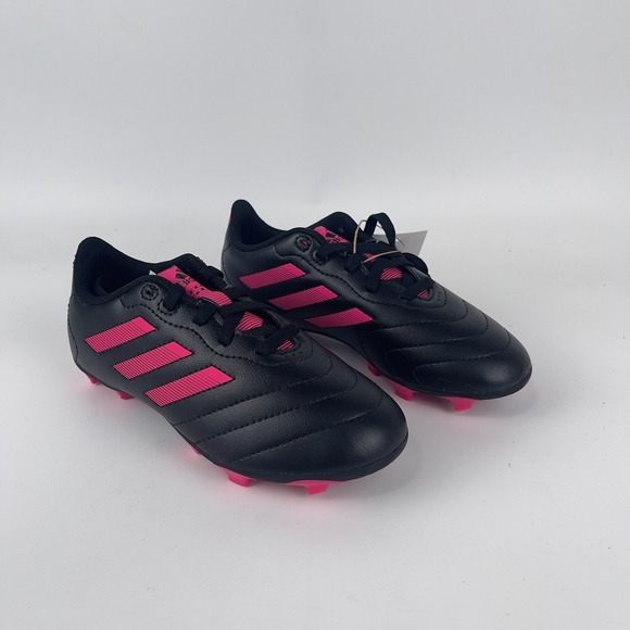 Adidas Goletto VIII FG Soccer Cleats Kids Size 13.5K Black Pink Athletic GX6907 - Picture 1 of 10